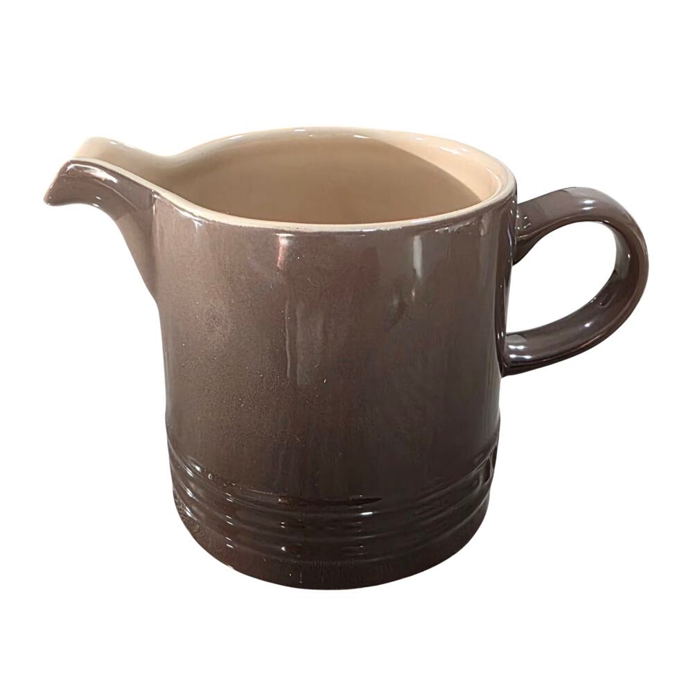 Le Creuset Stoneware 12oz Milk Jug Creamer Pitcher Oyster